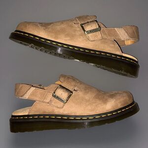 NEW Dr. Martens Jorge II Nubuck Savannah Tan Leather Women’s Size Clog